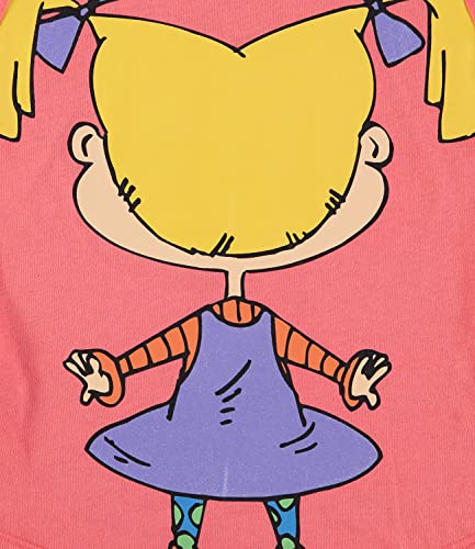 Nickelodeon Girls' Angelica Pickles Short Sleeve Screen Print T-Shirt with Curved Hem (US, Numeric, 4, 5, Regular, Coral)4