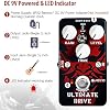 JOYO Overdrive Distortion Guitar Pedal, MOSFET Circuit Rich Harmonic Overdrive with Hi/Lo Tone Switch for Electric Guitar, Bypass (Ultimate Drive JF-02)
