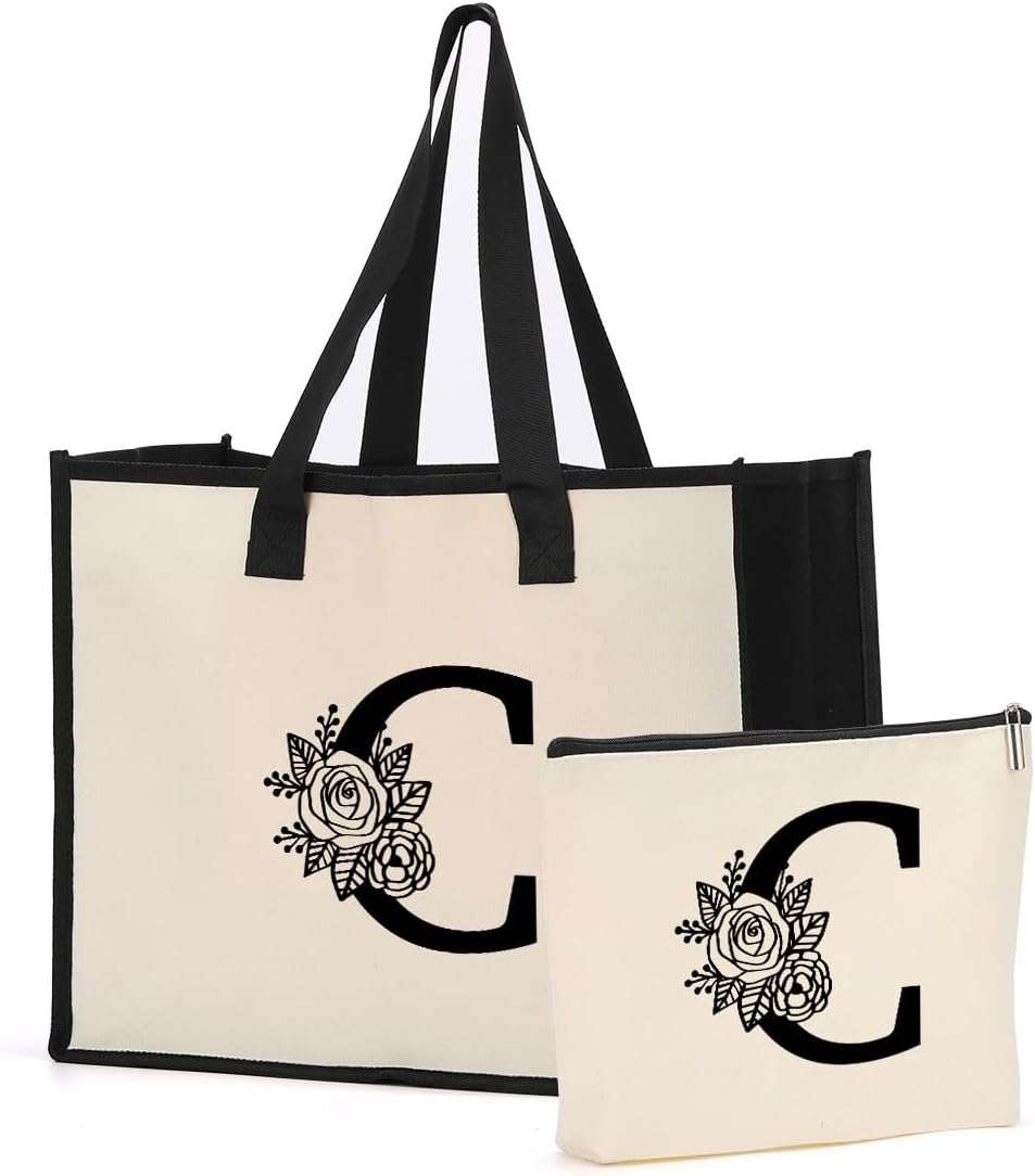 similar to the photo). Day of Wedding Bridesmaid Gifts Monogrammed Gifts for Women Bridesmaid Gifts Bridesmaid Bags Personalized Gifts for Women Wedding Engagement Gifts for Bride Maid of Honor Beach Bag Cosmetic Bag D