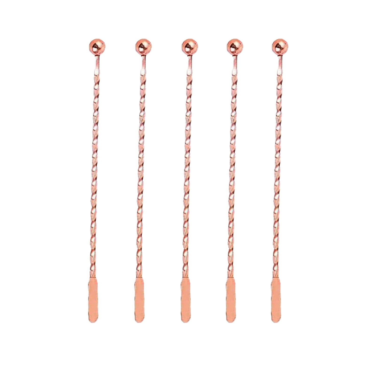 SagaSave 5PCS Cocktail Paddle Drink Stirrers, Steel Coffee Beverage Swizzle Stick for Coffee, Beverage, Cocktail