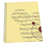 50 Seiten leeres Notenheft, Notenmanuskript-Briefpapier für Musikinstrumentenzubehör, Stabspapier für Komponisten, Lehrer und Musiker in der Praxis und Schule