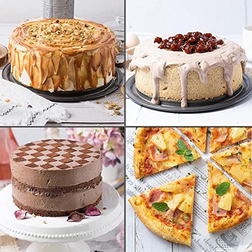 Suuker Springform Pan Set Of 3 (4" 7" 9"),Round Non-Stick Cheesecake Pans Spring Form For Cheesecake,Tier Wedding Cakes,Pizzas,Removable Bottom,Leakproof Bakeware Sets With Small,Medium,Large #TOP3