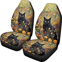 Talayituse Set di coprisedili per auto anteriori con fascia elastica, motivo tribale americano, universale, lavabile, per SUV, berlina, furgone