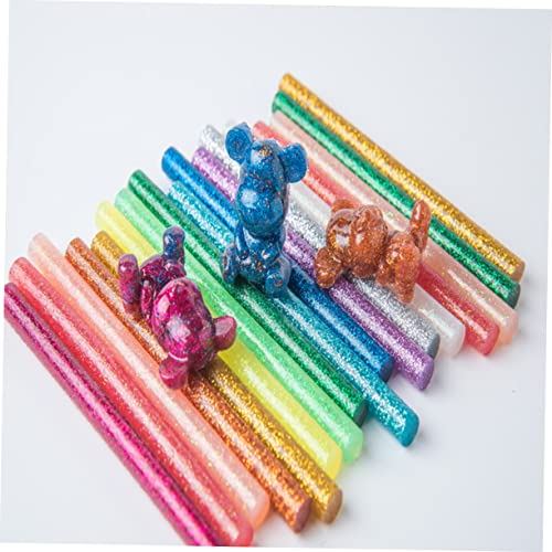 Baluue 120 peças de adesivo de vidro geral multi faça você mesmo para trabalhos em madeira colorida