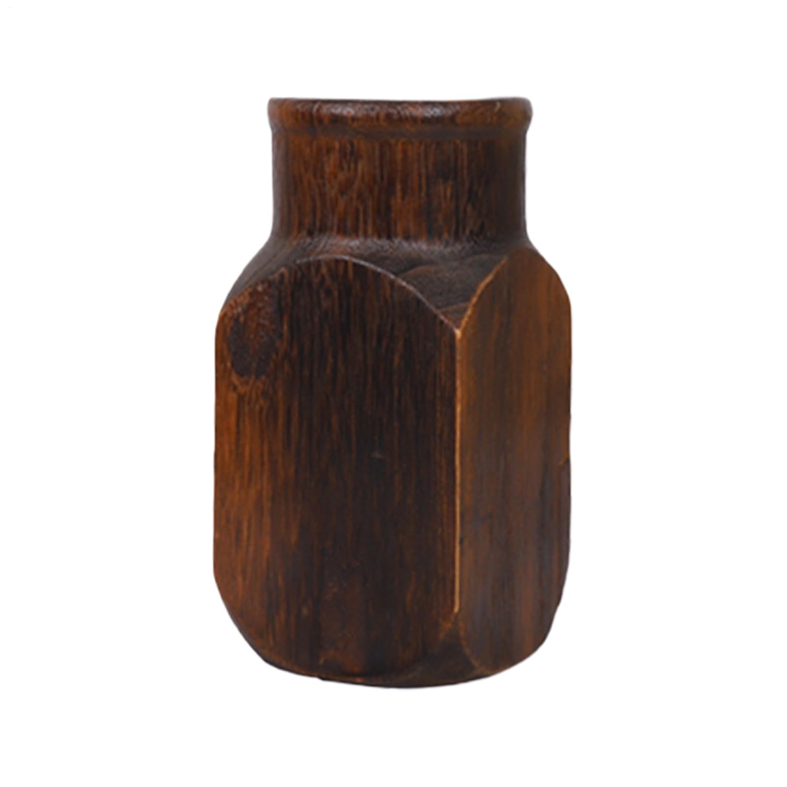 Fyrdyn Floreros de Madera para Flores | Centro De Mesa Estilo Rústico - Jarrón Rústico De Madera para Hogar, Oficina, Terraza, Dormitorio