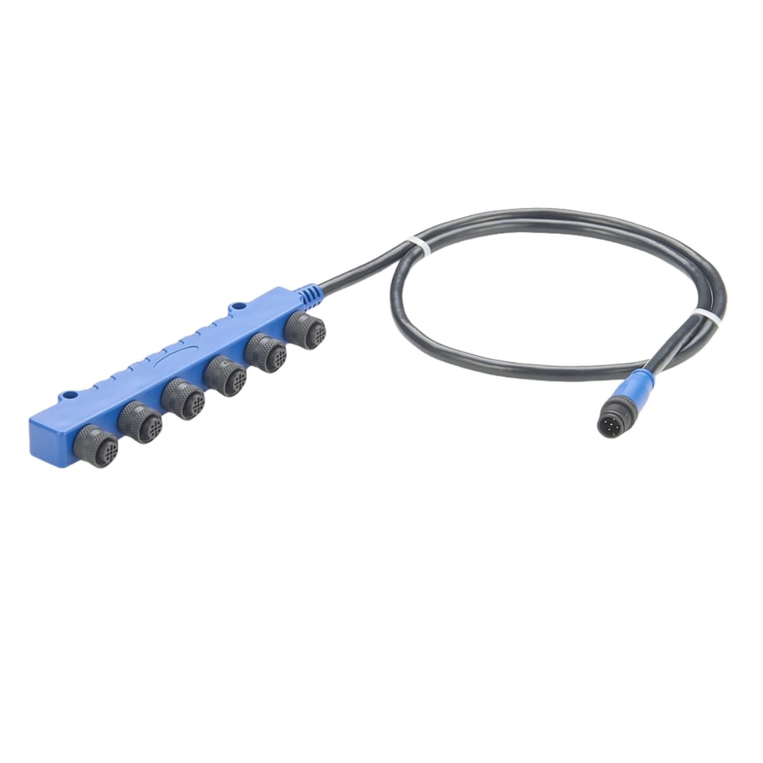 Marine NMEA 2000 6-Way Splitter Micro-C Cable IP67 Waterproof Micro-Change M12 Multiport 6 Port Boat Drop Network Cable for Ship Navigation GPS Autopilot AIS Fish Finder