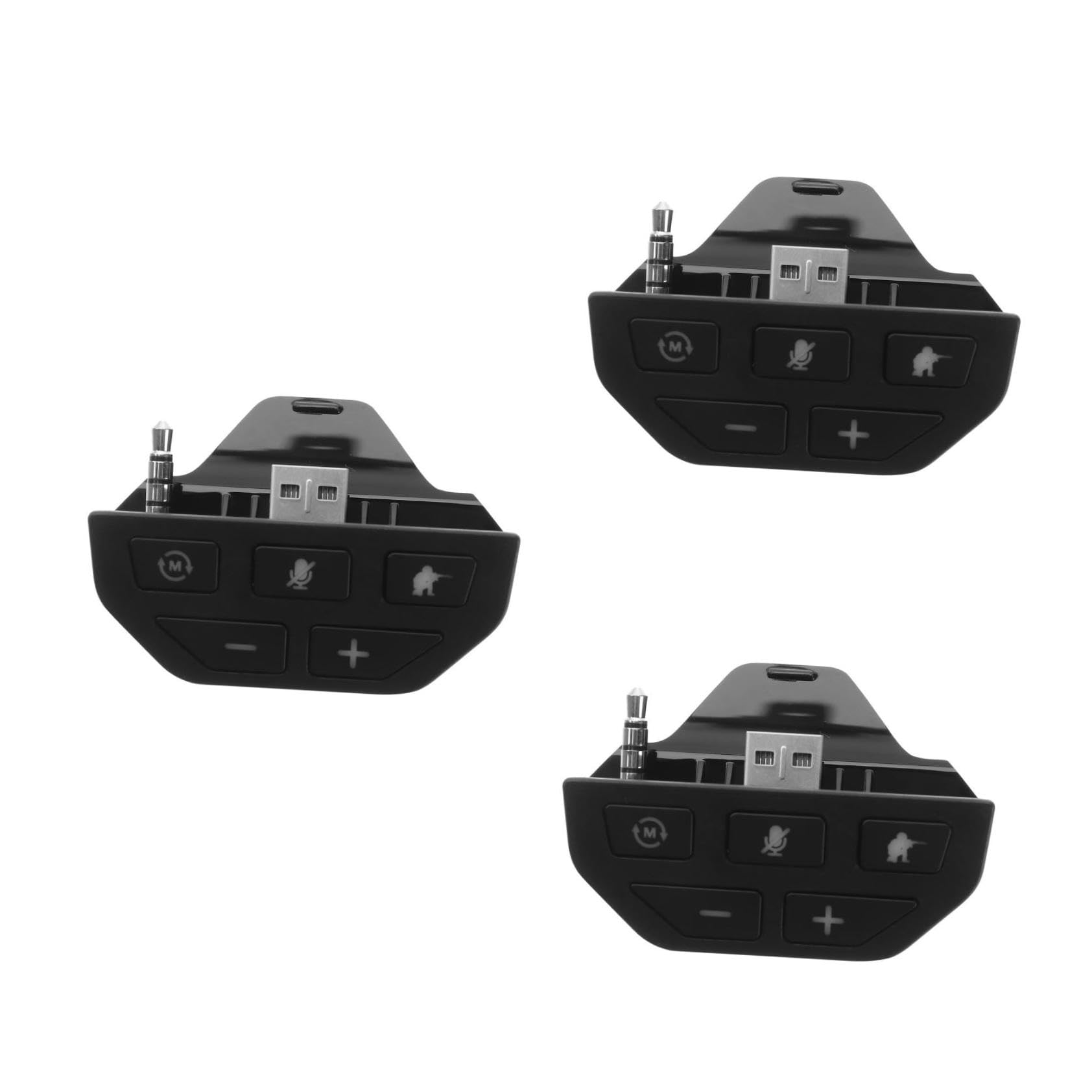 BESTonZON 3 Pz Adattatore per cuffie controllore adattatore per controller audio per cuffie adattatore per giochi audio convertitore di senza fili pulsante addominali