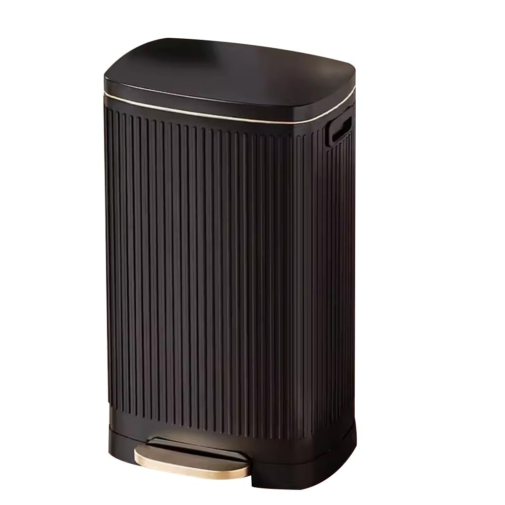 Poubelle de cuisine en acier inoxydable brossé de qualité supérieure pour bureau