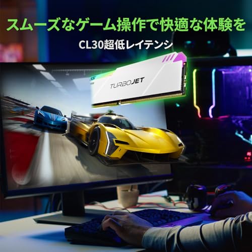 AGI UD858 DDR5 6000MHz 32GB(16GB×2枚) TURBOJET RGB AGI6APD16UD858 の商品画像 2