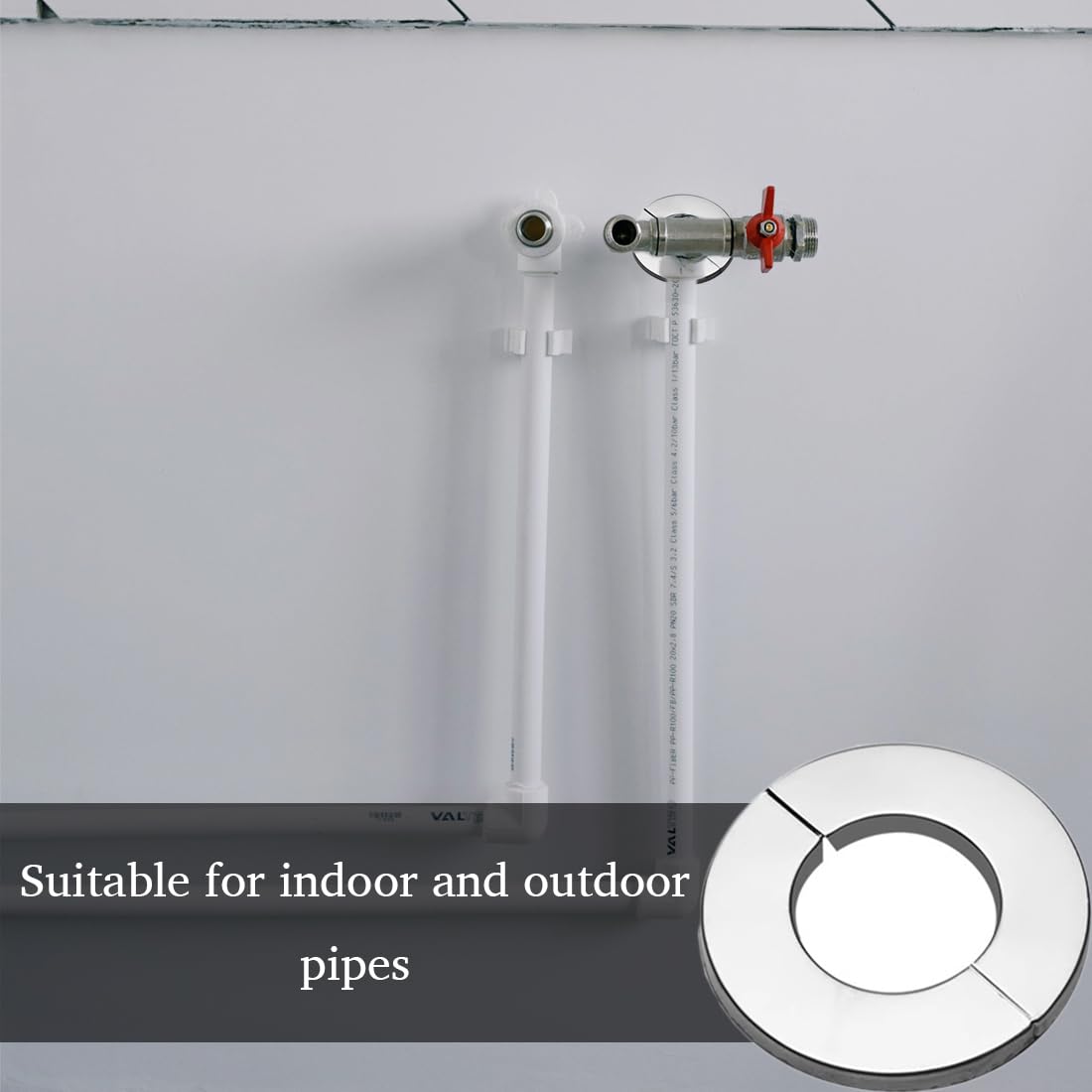 2 Rosette Acciaio Inox Per Tubi Stufa - Diametro 162mm, Copertura Fori Parete - Foto 11