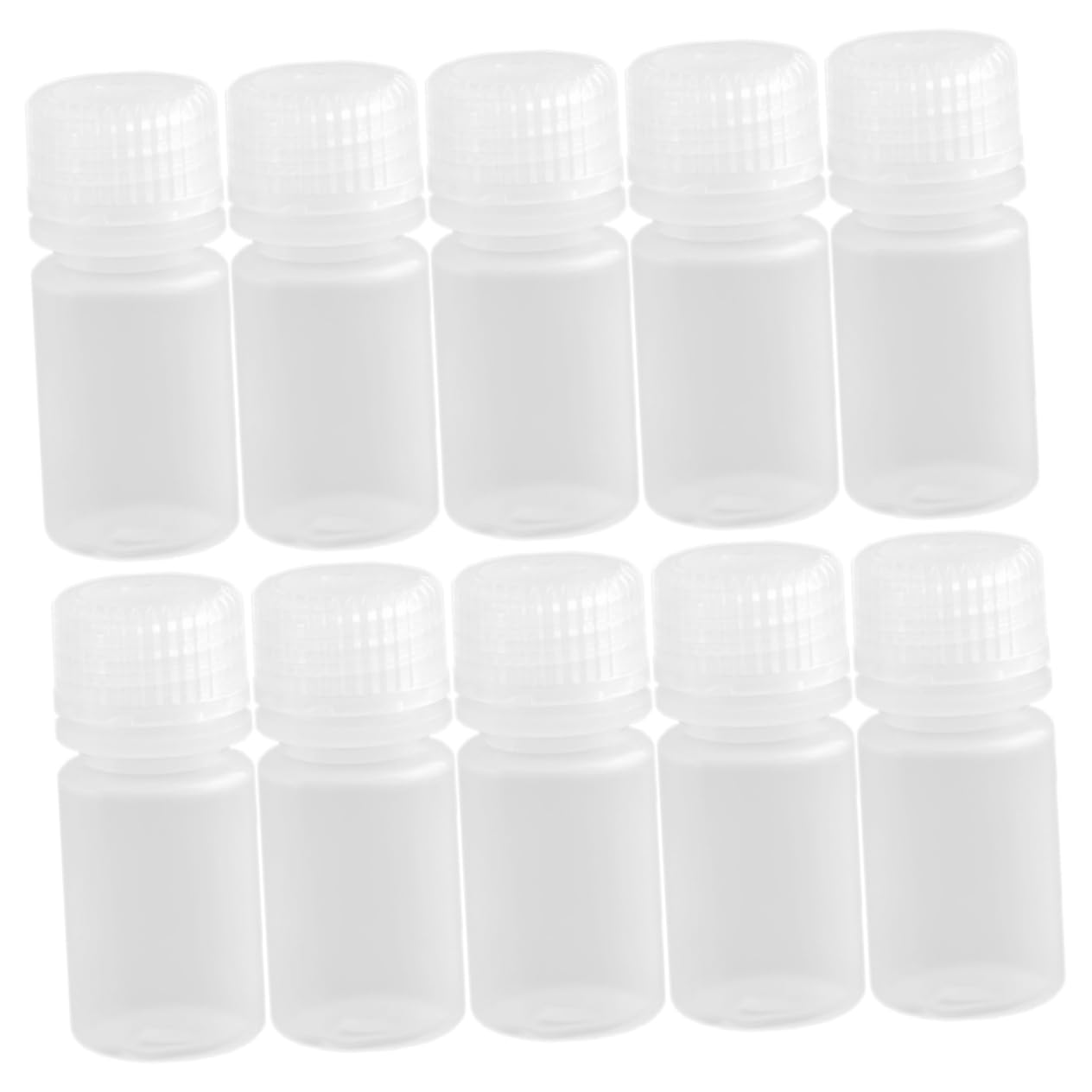 VILLFUL 10pcs Acid-Base Acid Resistance Bottle Lab Reagent Bottle Liquid Samples Bottle Clear Bottle with Lid Clear Reagent Bottle Acid Bottle Lab Chemical Pp Transparent