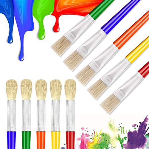 Anezus APB-01 10Pcs Paint Brushes For Kids thumb #4