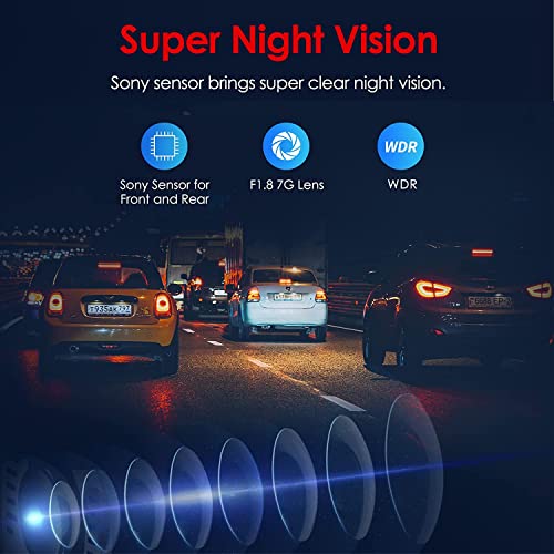 VIOFO A129 Pro Duo 4K Dual Dash Cam 3840 x 2160P Ultra HD 4K Front and 1080P Rear Car WiFi Dash Camera 8MP Sensor GPS, Buffered Parking Mode, G-Sensor, Motion Detection, WDR, Loop Recording - Image 7