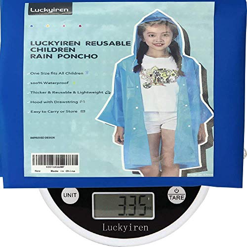 Thicker Reusable Raincoat Rain Poncho Jacket Slicker for Children Boy Girl Kids