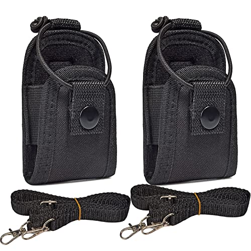 Hyshikra Universal Radio Case, Walkie-Talkie Nylon Holder Holster Case Pouch Bag Accessories For Baofeng Uv5R Midland Motorola Talkabout Cobra Retevis Two Way Radio (Pack Of 2) #TOP14