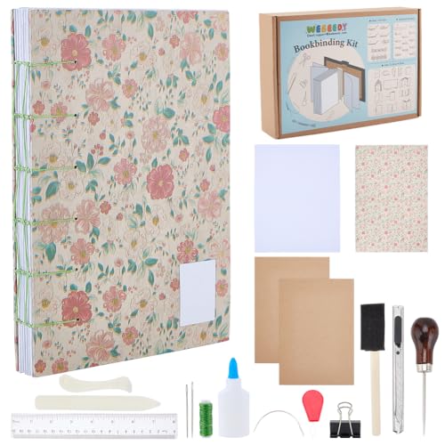 Kit fabrication de cahier A5 avec couture copte apparente et plieuse à os