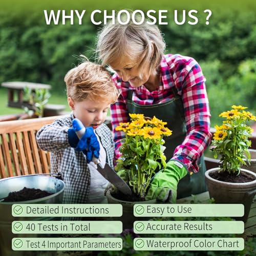 Poote Soil Test Kit - 4-In-1 Soil Testing Kit With Test Tube & Tablets thumb #3
