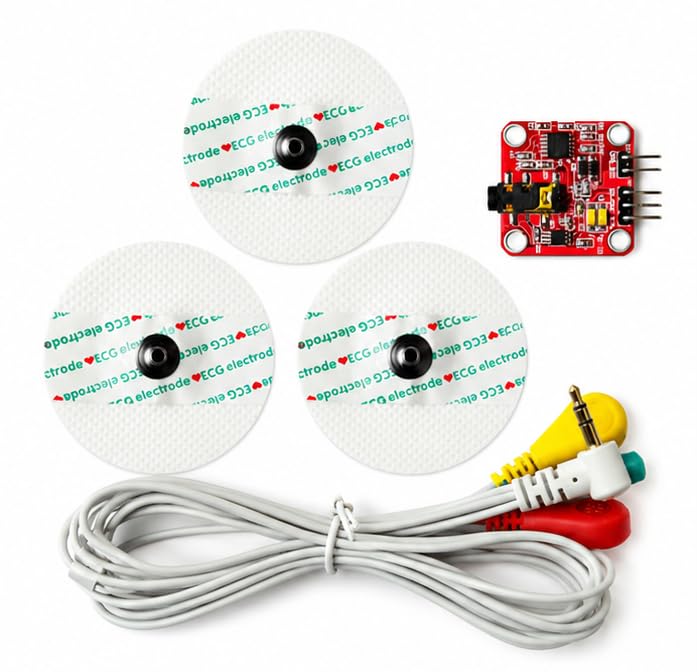 EMG Muscle Sensor Kit for Arduino & Biomedical Projects | DIY Muscle Signal Sensor Module with Professional EMG Cable | Bioelectric Activity Detection for Robotics & STEM Learning-image-12