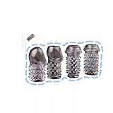 4 Pieces of Semi Transparent Gray Silicone Training Sleeve Accessories, with Different Raised Patterns+Z+95