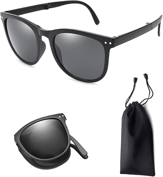 Las Gafas de Sol Hombre,Gafas Sol Hombre,Gafas de Sol Mujer,Lentes de Sol Para Hombre,Gafas Sol Mujer,Retro Gafas de Sol Hombre en color negro están hechas de acetato y son compactas, plegables y ligeras. Con un diseño cuadrado clásico, son adecuadas para hombres y mujeres en cualquier ocasión. Las lentes integradas son de alta calidad y protegen los ojos de los daños UV. Son ideales para deportes al aire libre y actividades diarias.