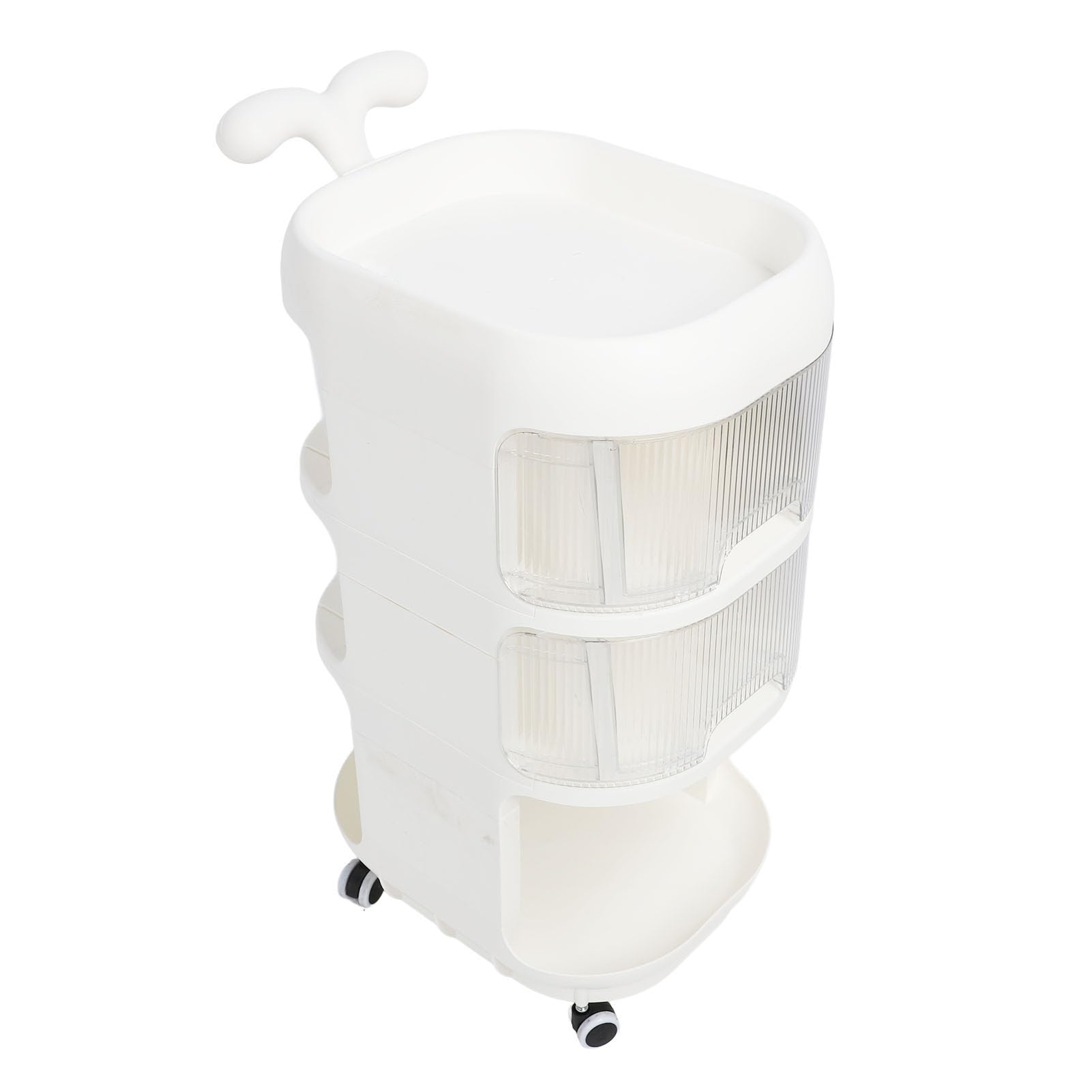 SIXRUN Multifunktionaler Baby-Aufbewahrungswagen, Faltbarer Mehrzweckwagen mit Rädern, Zuverlässiges Material, Baby-Essentials-Management, Snack, Wasserdichtes PP-Material