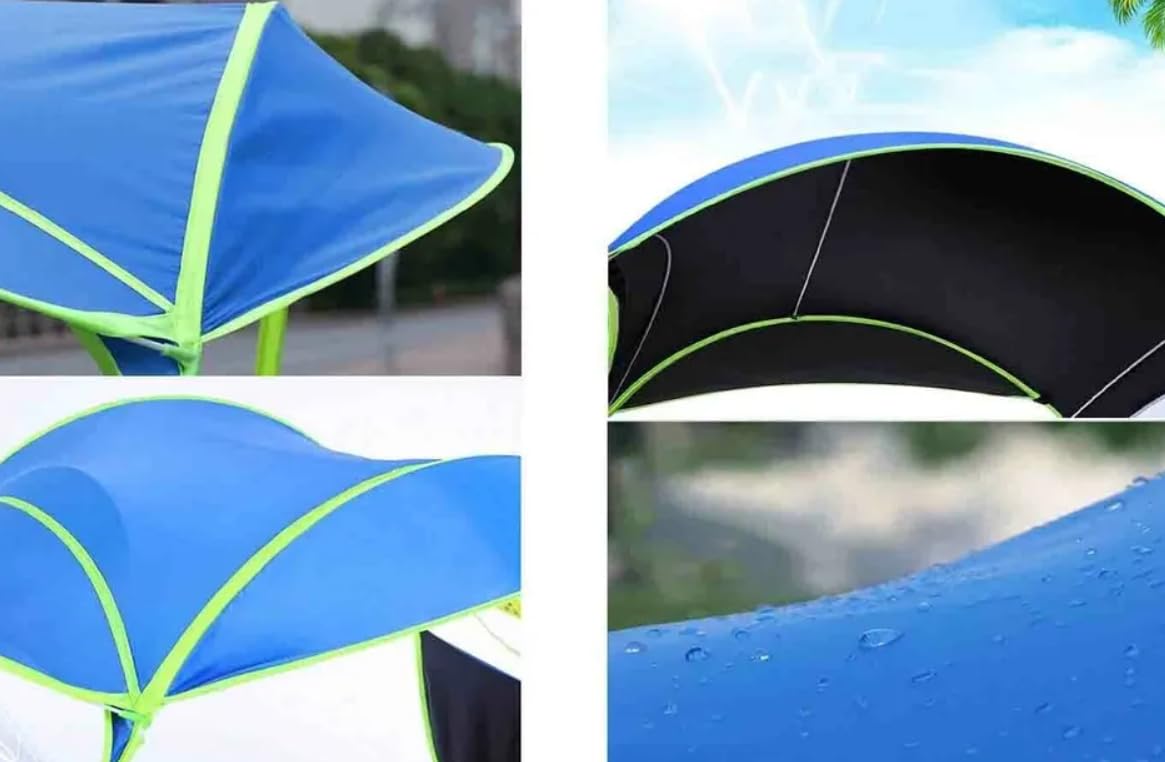 Copertura Antipioggia per Moto, Scooter e Bici, Cappotta Parasole Impermeabile, Ombrello per Scooter Ripara da Pioggia e Sole