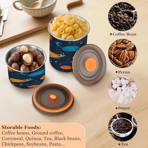Envase Hermético para Café de Acero Inoxidable 900 ml miniatura 5