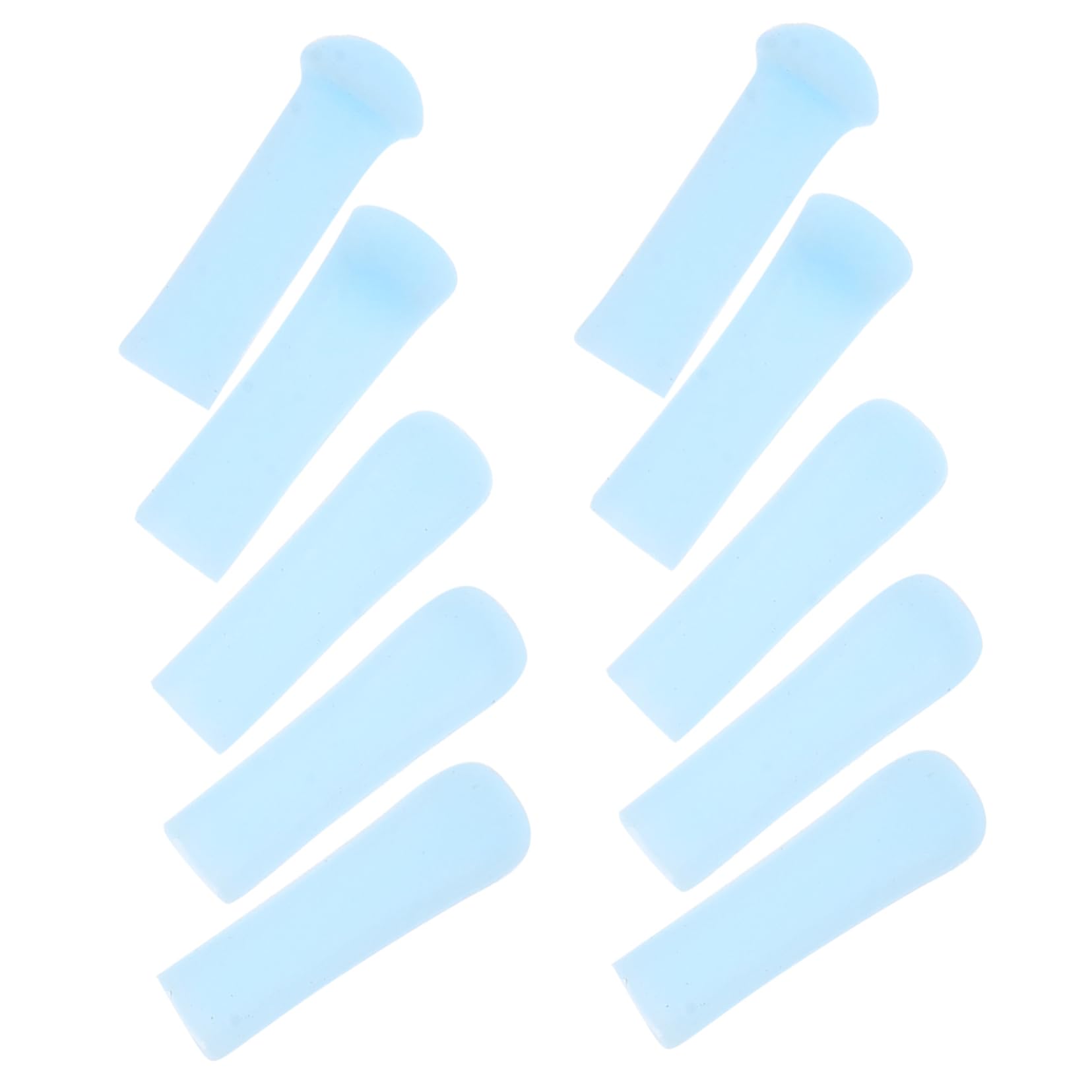 CALLARON 10pcs Ear Scoop Cover Ear Spoon Tips Wax Cleaning Ears Removal Replacement Remove Accessory Scoops Product Ear Picking Accessories Silicone Ear Cleaner Blue