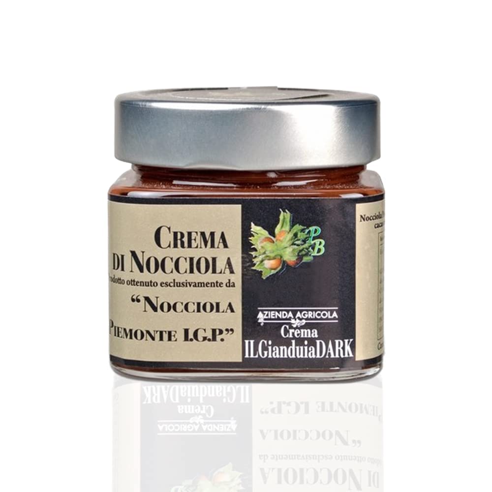 Gianduia-Haselnusscreme 60% aus dem Piemont Dunkel | Ohne Milch | 250g