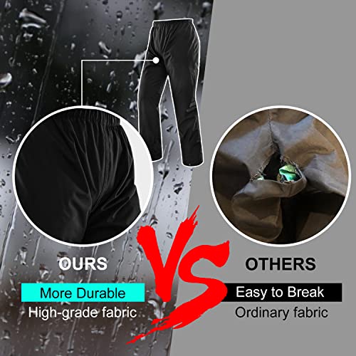 Gute Rain Suits For Motorcycle Riding, Waterproof Reflective Rainwear With Rain Pants Shoe Cover, Unisex Rain Gear For Fishing, Climbing, Cycling (Size L) #TOP5