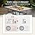 HERA'S HOUSE 7 Pieces Patio Dining Set, Outdoor Dining Set for 6, 6 x Textilene Padded C-Spring Dining Chair, 1 x Rectangular Large Surface Wood Like Table, for Lawn Garden Backyard