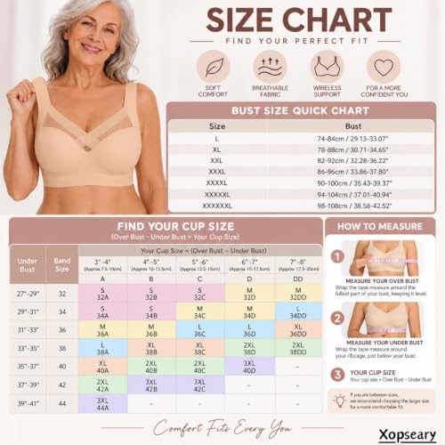 Xopseary Push Up Bras for Women Black 2XL Seamless Anti-Sagging Bras - image 6