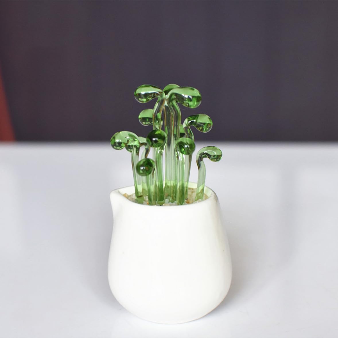 ガラス   置物 Amazon.co.jp: JAnjiaLxY 置物 ガラス フラワー 花 オブジェ サボテン