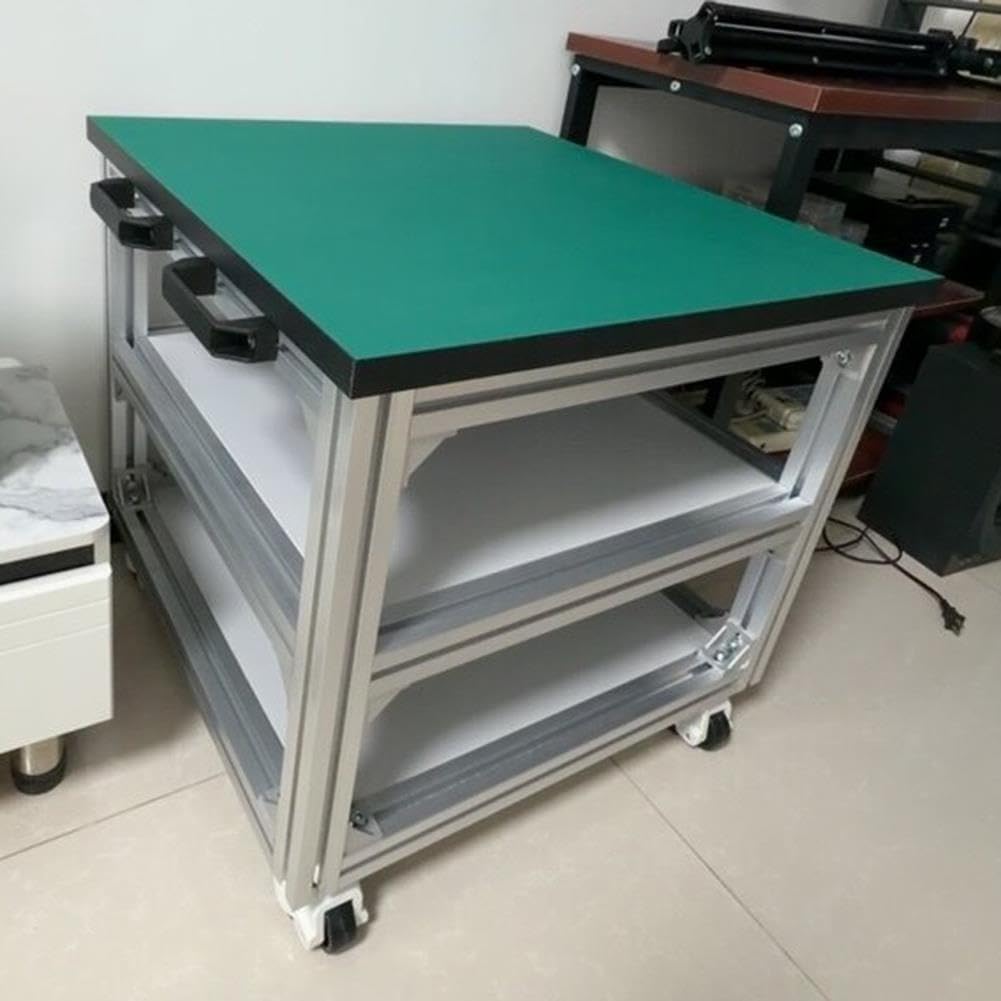 Banco Trabajo Móvil ESD Aluminio con Ruedas, Carro Alta Resistencia