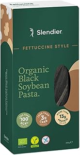 Slendier – Schwarze Bohnen Fettuccine | Low-Carb, proteinreiche Pasta | Vegan, glutenfrei & keto-freundlich | Ideal zur Gewichtskontrolle
