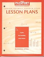 Health Passport to Algebra and Geometry An Integrated Approach Lesson Plans 0669440809 Book Cover