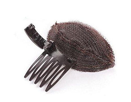 Charming Hair Styler Volume Bouffant Beehive Shaper Bumpits Bump Foam Hair Styler Clip Stick Comb Insert Tool Magic Hair Base Comb Hair Accessories (Brown)