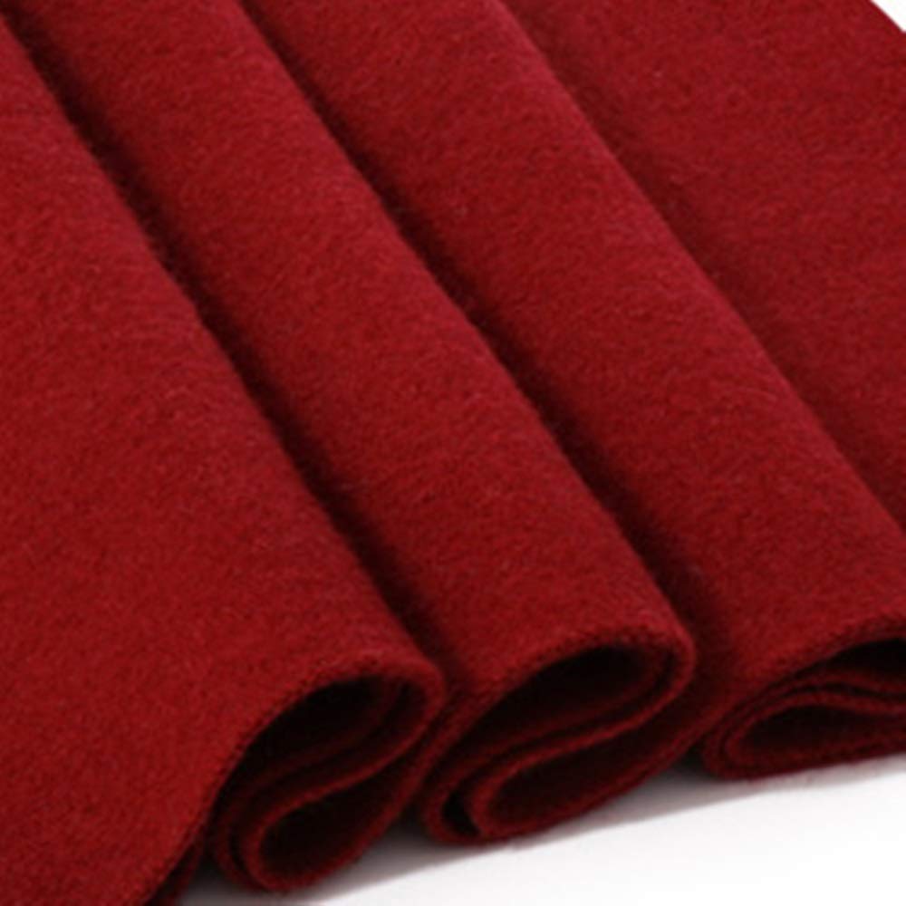 Bufanda de Invierno Para Hombre Suave y cómodo suficiente bufanda hombres del invierno a cuadros de punto terciopelo color sólido la los negocios monocromo