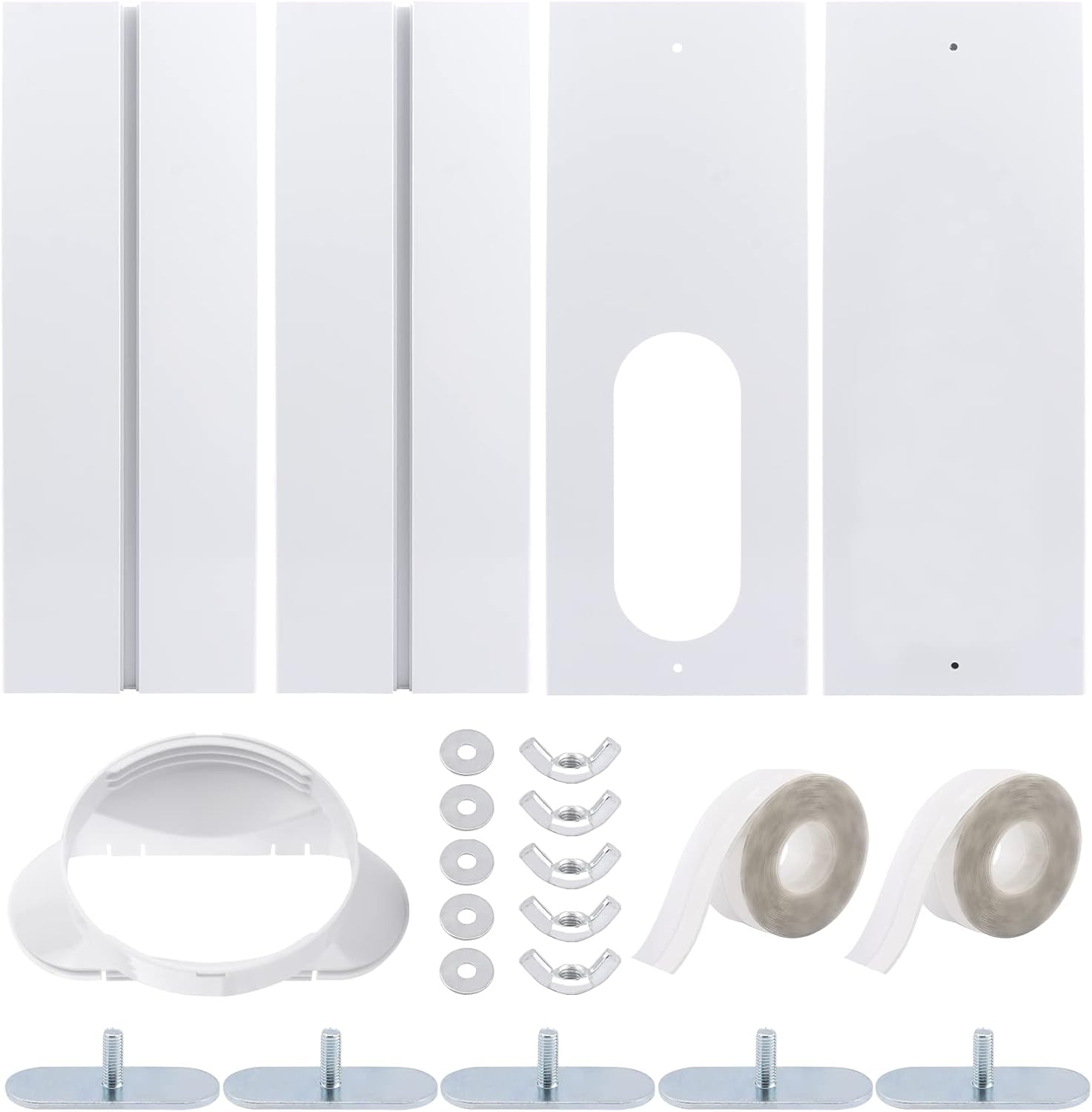 CALIDAKA Portable AC Window Kit,Air Conditioner Window Kit