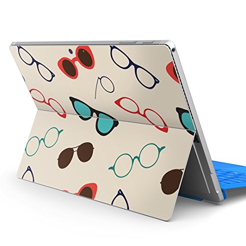 igsticker Surface pro7 (2019) pro6 pro2017 pro4 専用 スキンシール サーフェス ノートブック ノートパソコン カバー ケース フィルム ステッカー アクセサリー 保護 010508 サングラス めがね ファッ