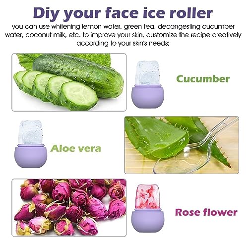 Image of Ice Face Roller-Tighten & Tone Your Face Skin, Face Ice Cube - Brighten Skin & Enhance Your Natural Glow, Ice Facial Mold