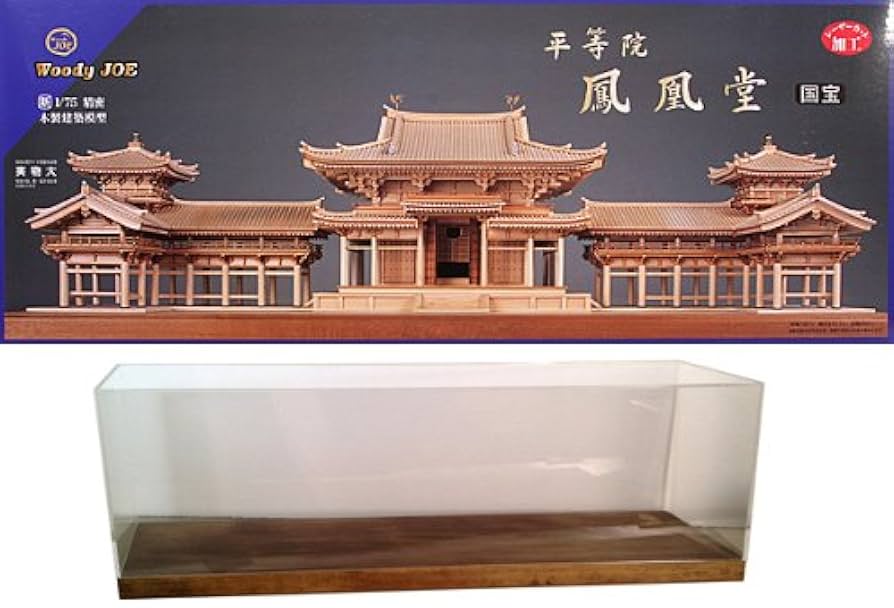 ウッディジョー 1/75 平等院鳳凰堂 キット完成品　現状 Amazon | ウッディジョー 木製建築模型 1/75 平等院 鳳凰堂