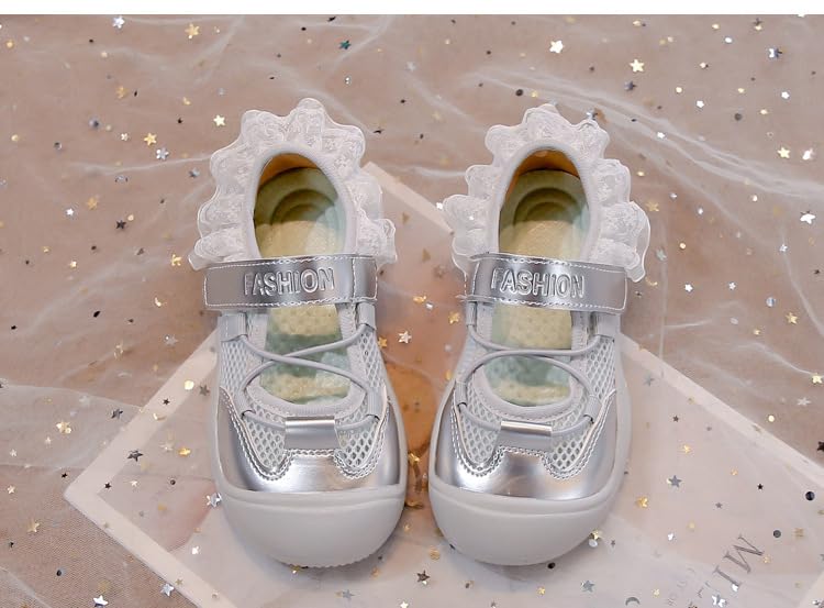 Toddler Little Girls Sneakers Shoes Ballet Style Summer Breathable Sports Sandals Casual Fashion Sneakers,Pink,Toddler Size 6.53