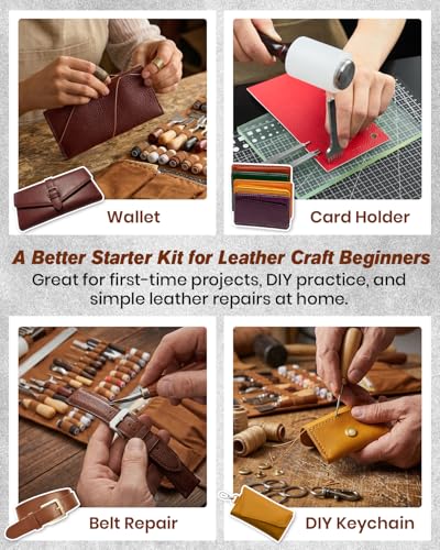 SAKERNEO Leather Working Tools Max Kit