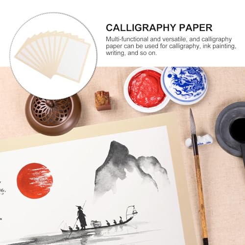 Papel rectangular portátil y resistente Xuan para amantes de caligrafía china principiantes 3