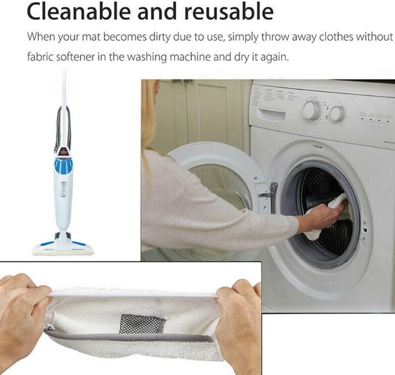 Steam Mop Pads Set Replacement Fit for Bissell PowerFresh 1806 1940 1544 1440 Series