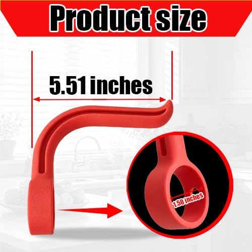 Stand Mixer Bowl Lift Hook for KitchenAid -Red