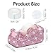 Multibey Bling Crystal Tape Dispenser, Sparkly Desktop Adhesive Tape Dispenser Cutter with Tape for Desk, Pink Glitter Tape Holder Cutter Rhinestone for Women Office School Gift