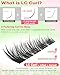 Focipeysa Wispy Lash Clusters Spiky Eyelash Clusters 10-18mm Eyelash Extensions Fox Eye Eyelash Right Left Individual Lashes Cat Eye Lashes Thin Soft Lash Extension Waterproof Lash Cluster