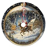 Photo Gallery gonna per albero di natale con renna di babbo natale, decorazione vintage colorata per feste invernali, decorazione natalizia per la casa, interni ed esterni, 121 cm Photo Gallery gonna per albero di natale con renna di babbo natale, decorazione vintage colorata per feste invernali, decorazione natalizia per la casa, interni ed esterni, 121 cm